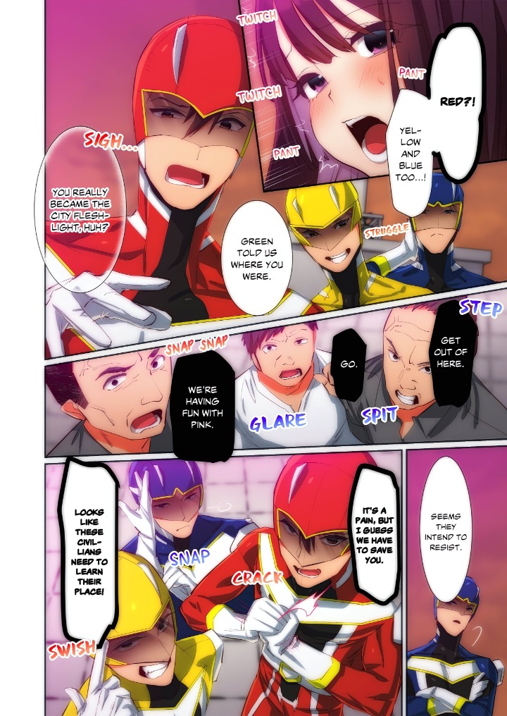 Pitiful Ranger Pink: I’m Such a Disgrace, but It Feels So Good! (Uncensored) - Chapter 9 Page 8